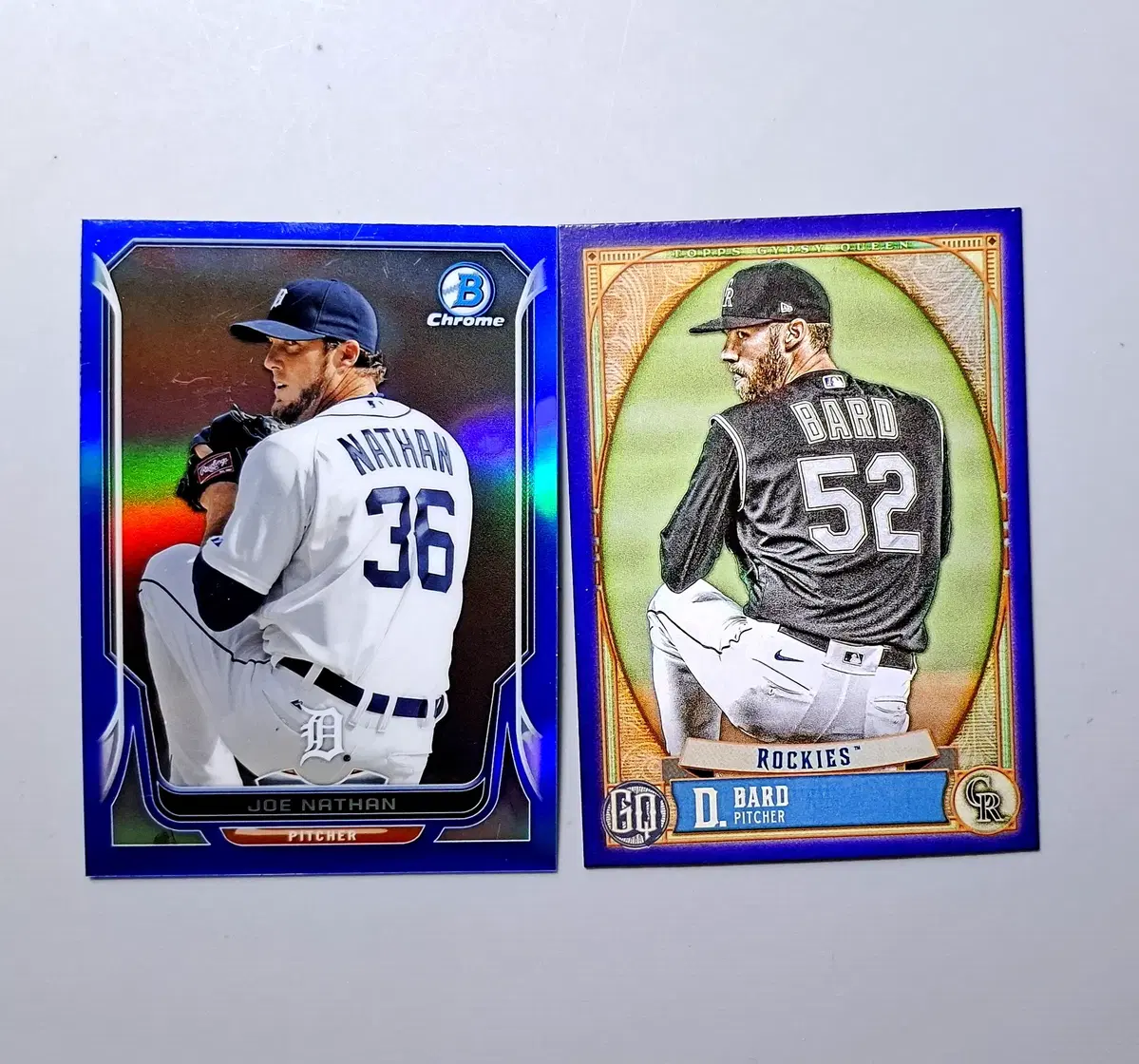 MLB 마무리투수 150한정, 250한정 2장 조 네이선, 다니엘 바드