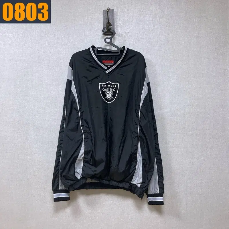 100 NFL 엔에프엘 레이더스 빅로고 웜업 긴팔