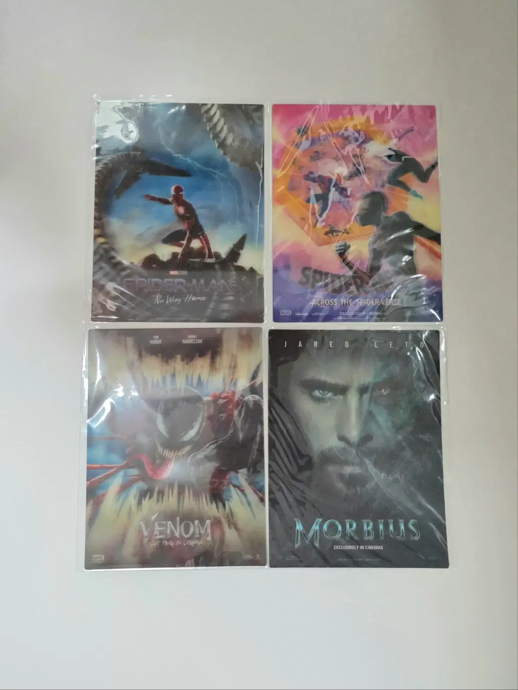 시그니처 아트카드 스파이더맨 노웨이홈, 스파이더맨 어크로스 더 유니버스, 베놈2, 모비우스