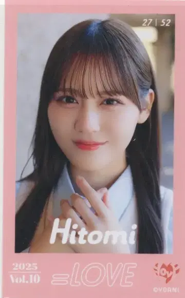 =LOVE Vol.10 타카마츠 히토미 미니 포토 카드 27/52