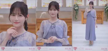 =LOVE 2025년 7월 랜덤 브로마이드 타카마츠 히토미 2025 July-II ( [ 연인 이상, 좋아함 미만 ] MV 의상) 3종 컴프