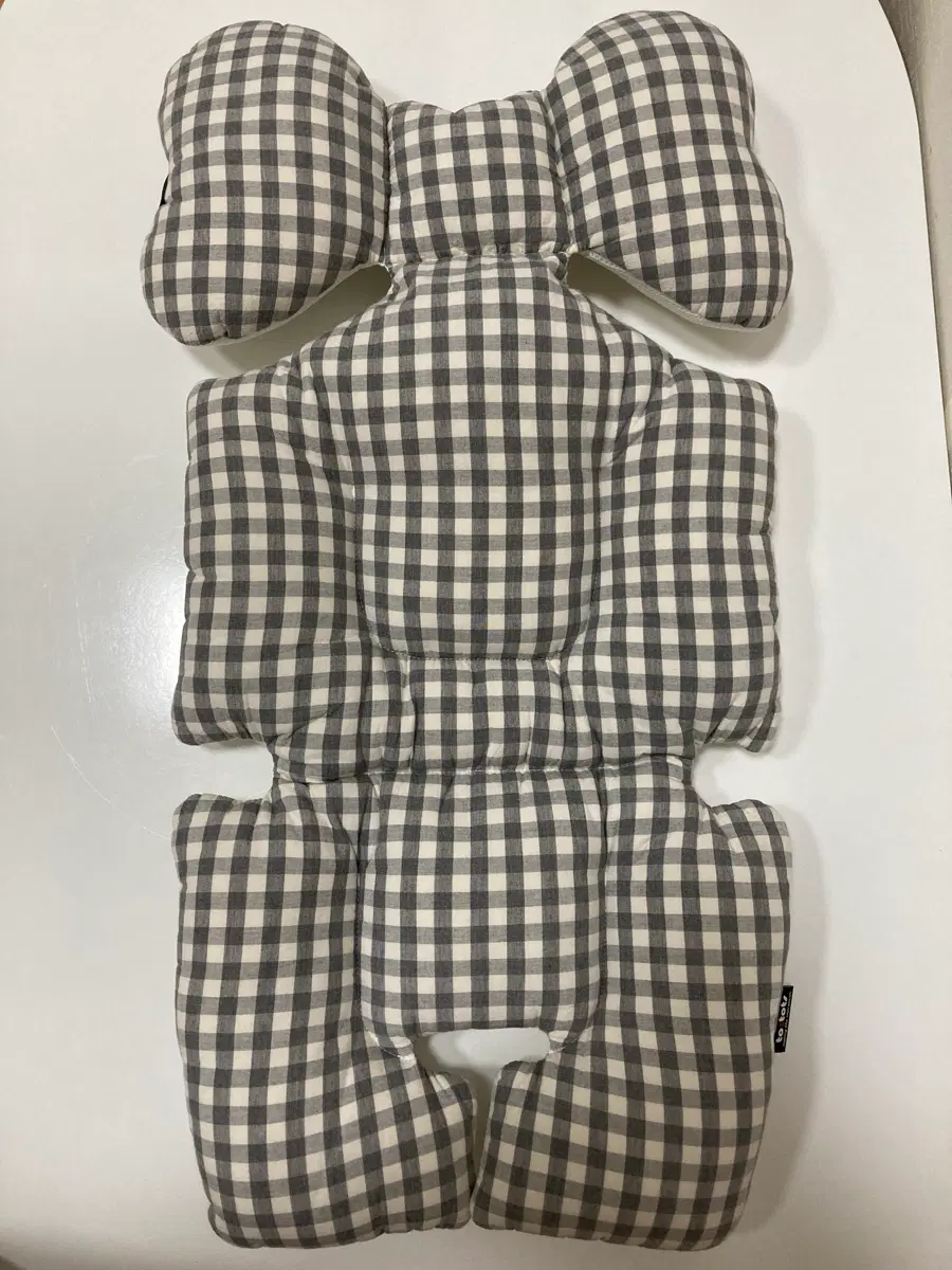 투토츠 사계절 양면 에어라이너 유모차시트 / 뉴트로체크 그레이