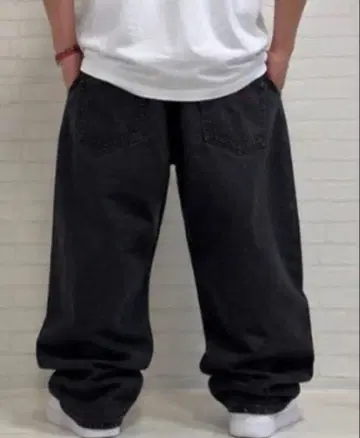 ECKO UNLTD 블랙 데님 W36 초와이드 Y2K