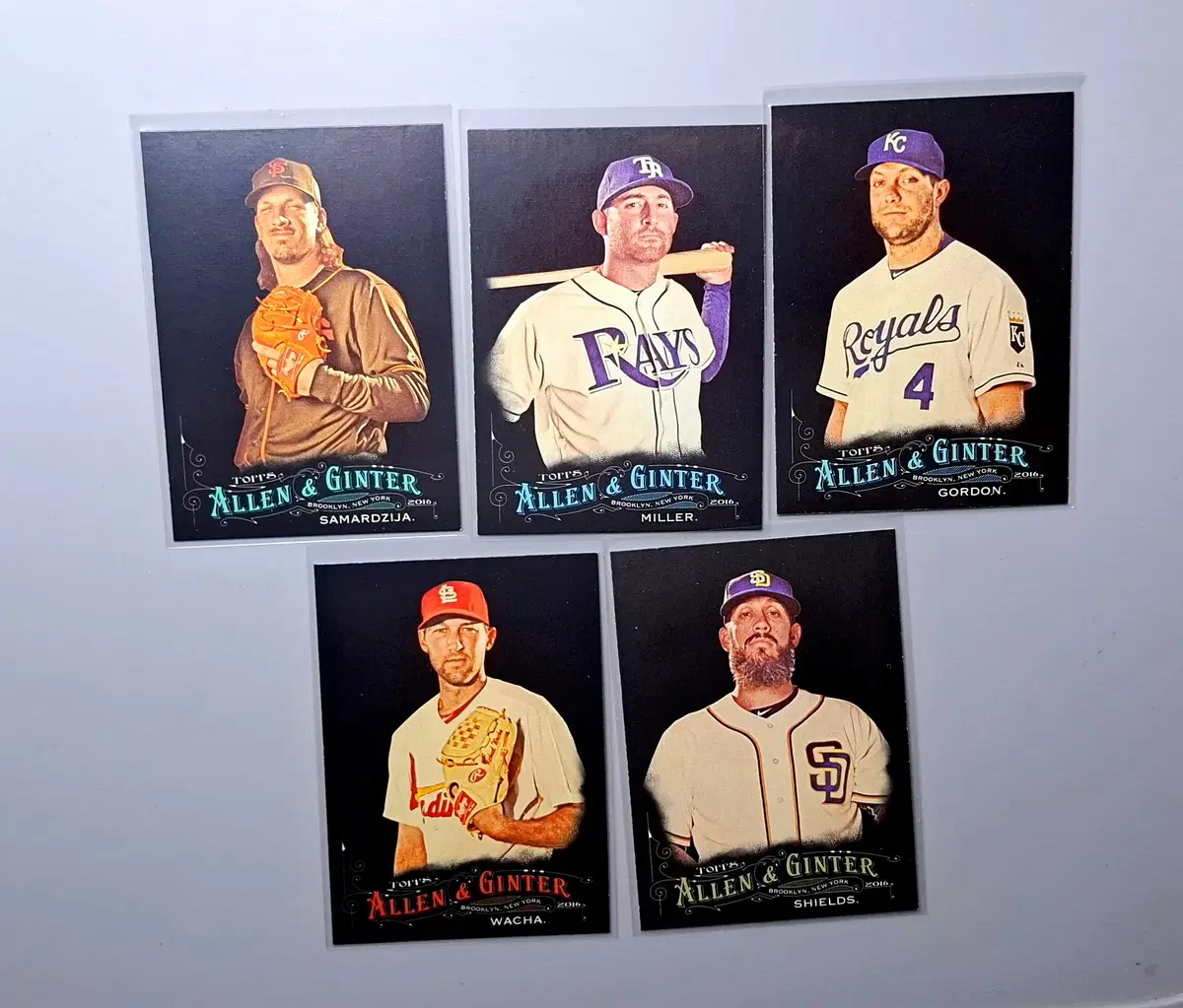 MLB 탑스알렌긴터X 온라인 한정판 5장 사마자 고든 쉴즈 등