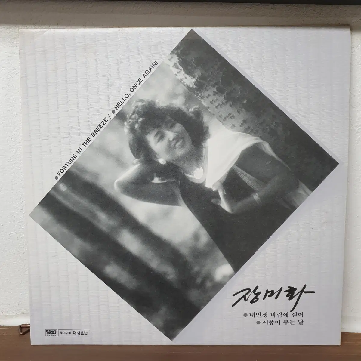 장미화 LP 1988 서풍이 부는날 안녕하세요 어디쯤가고있을까