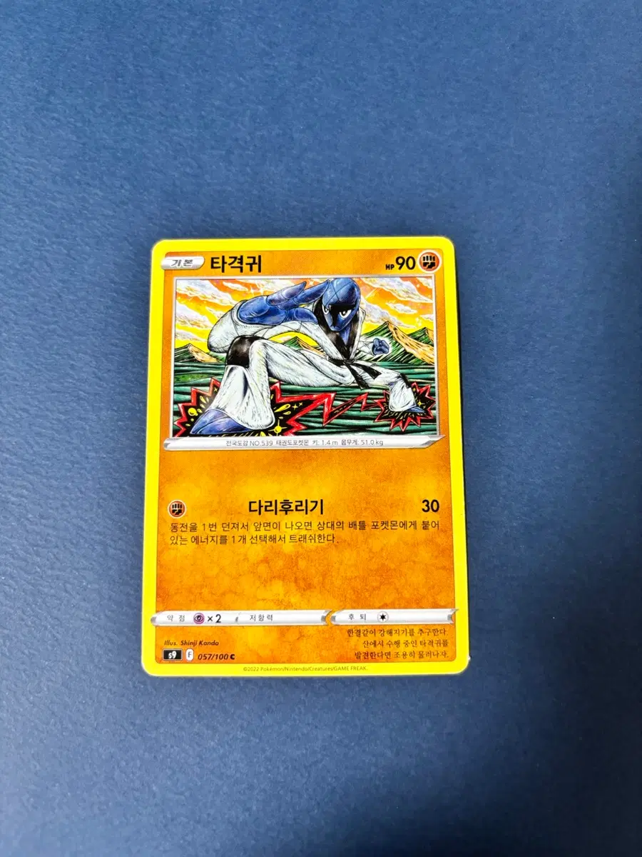 신지칸다 고대 포켓몬카드 타격귀 일반카드 도감용 덱소스 s9 057/100