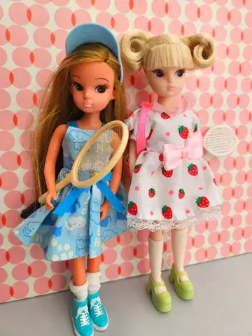 리카짱 의류 세트 코끼리 패턴 원피스 신발 잡화 3대 리카짱