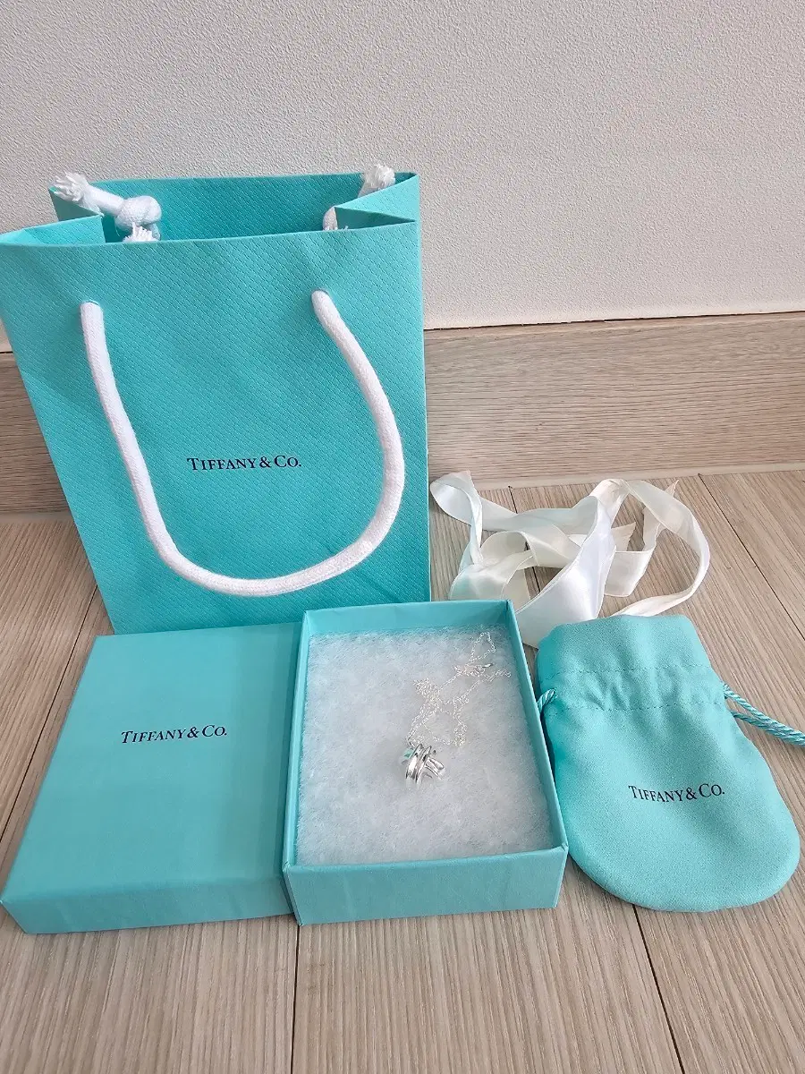정품 티파니앤코 시그니처 X 로고 목걸이