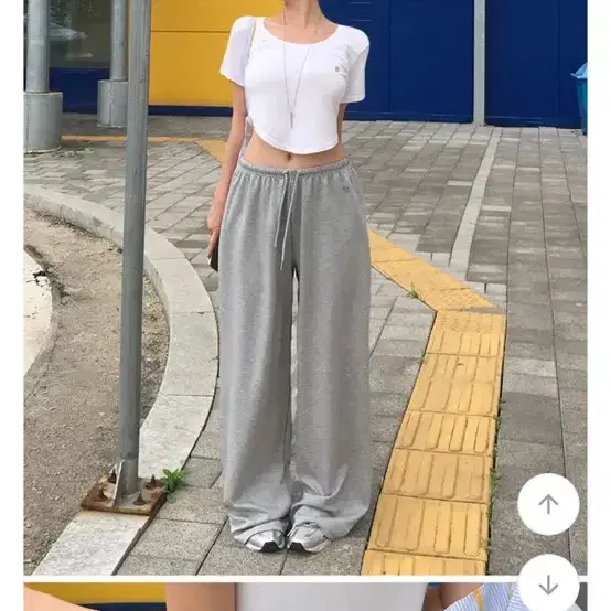 홀리 트레이닝팬츠 그레이 롱