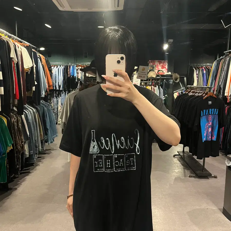 (885) VTG 빈티지 레터링 프린팅 반팔 티셔츠