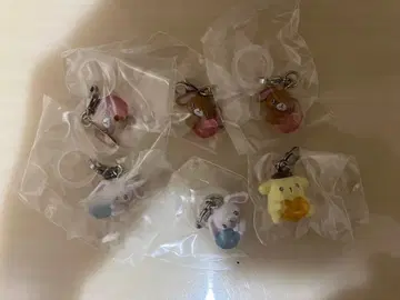 산리오 캐릭터즈 에모큥 2 메지루시 액세서리 6개 세트