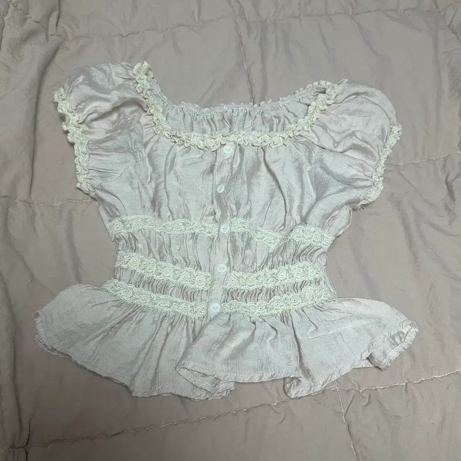 페어리코어 블라우스 연핑크 에이블리