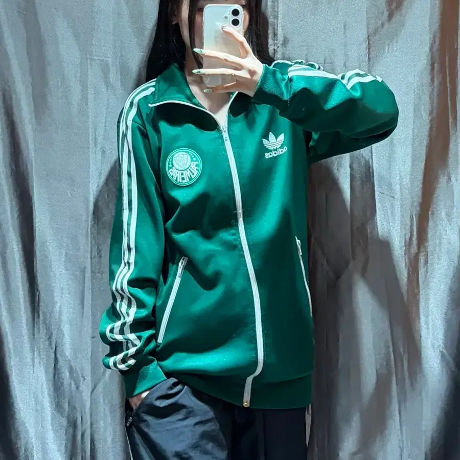 M 아디다스 PALMEIRAS 딥그린 트랙탑