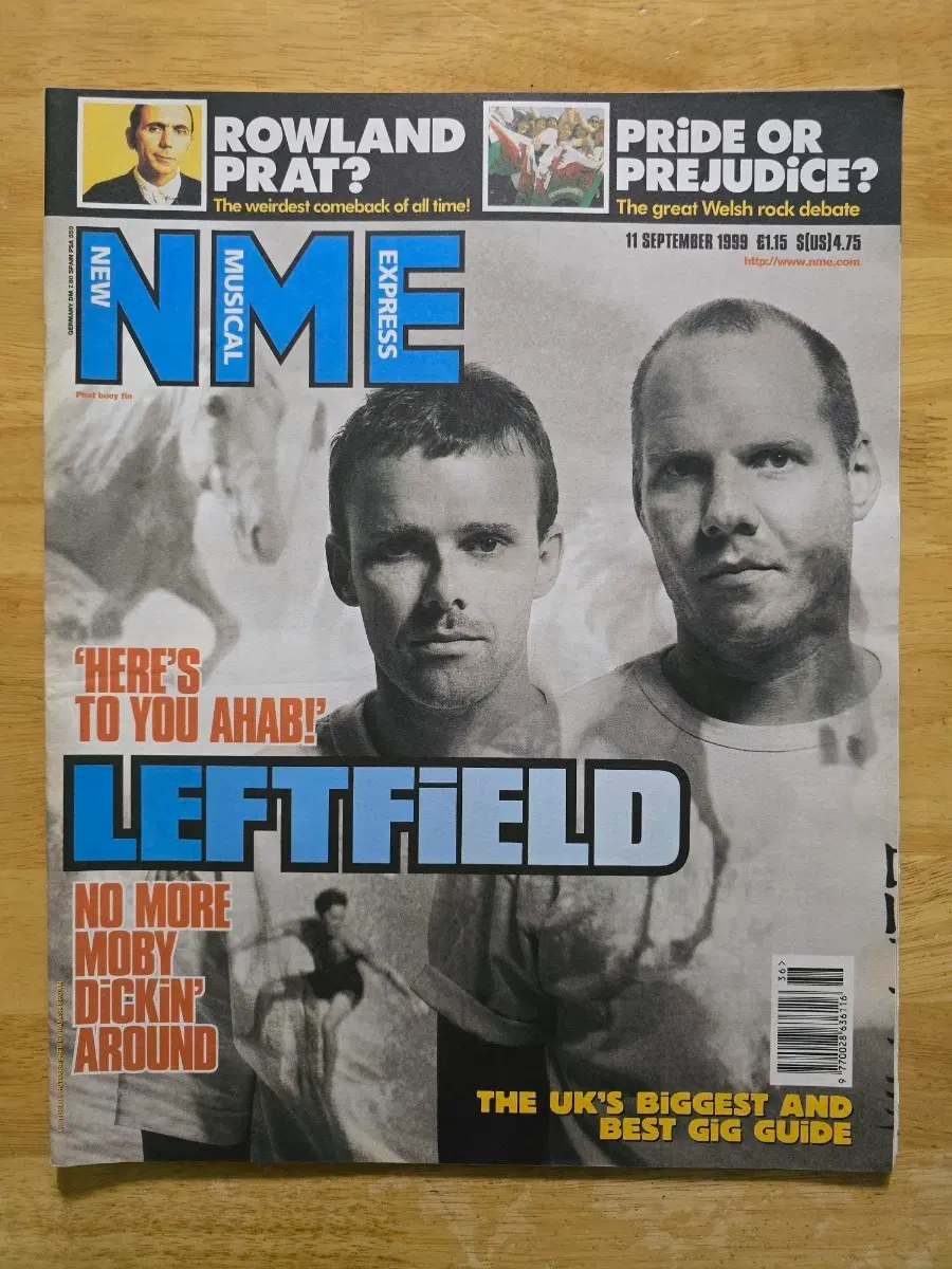 매거진 Leftfield 레프트필드 NME 라지 매거진