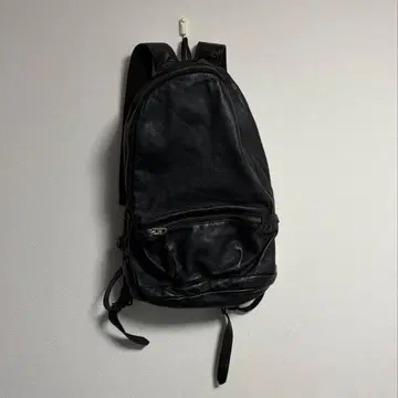REN 가죽 돈피 백팩 블랙