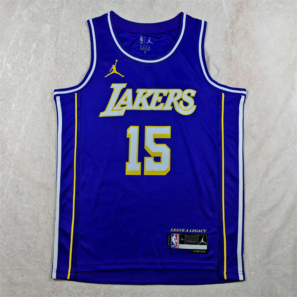 NBA 농구복 레이커스 15호 리버스 퍼플시티판 핫스윙맨