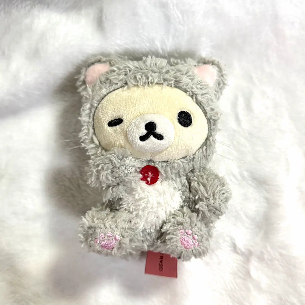 산엑스 코리락쿠마 고양이 네코 인형 누이 키링