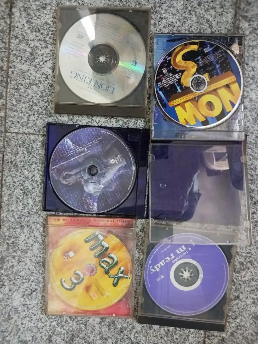 라이온 킹, NOW, max, Tevin Campbell CD 포함 5장