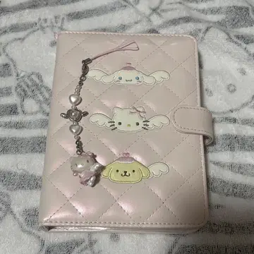 산리오 꿈꾸는 엔젤 바인더 핑크 키링
