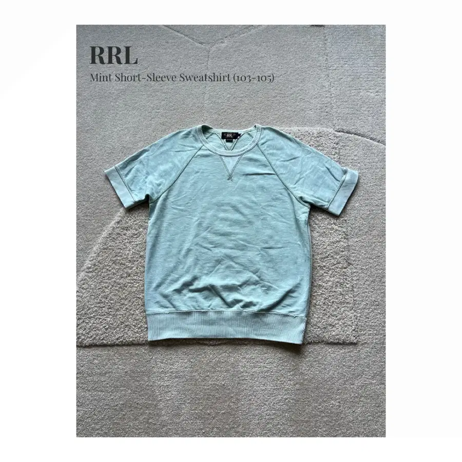 RRL 민트 쇼트슬리브 스웨트셔츠 (103-105)