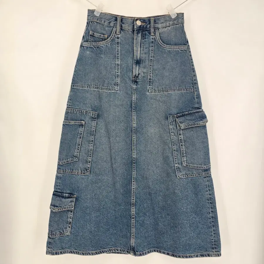 ZARA 카고 데님 롱스커트 (맥시 롱스커트) 28 [E31193]