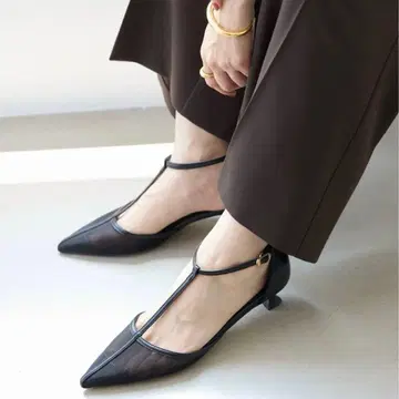 3.5cm T스트랩 시어 펌프스 24.5cm