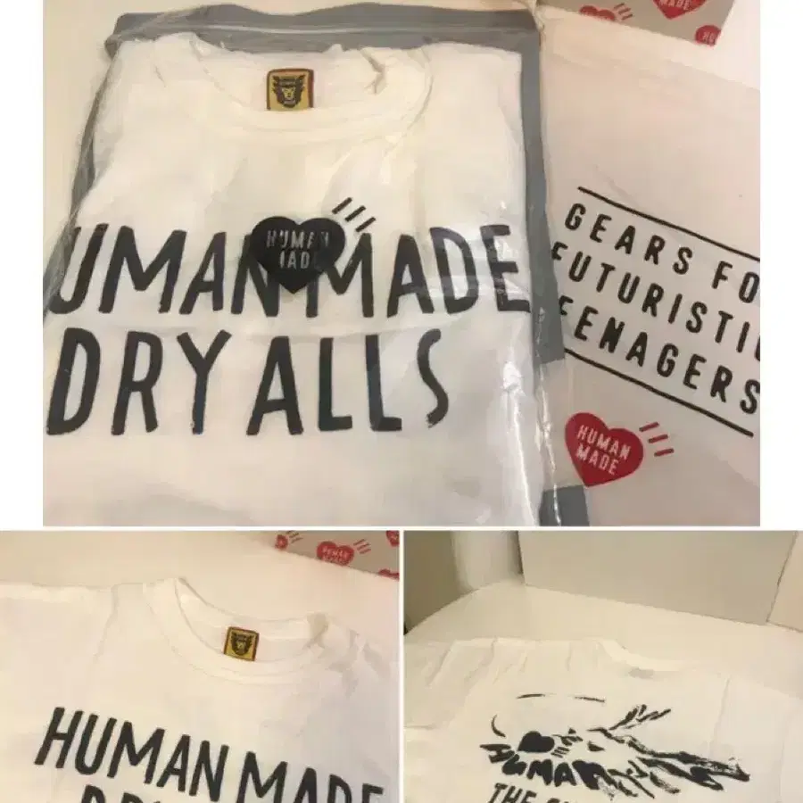 휴먼메이드 반팔티 화이트 xxl