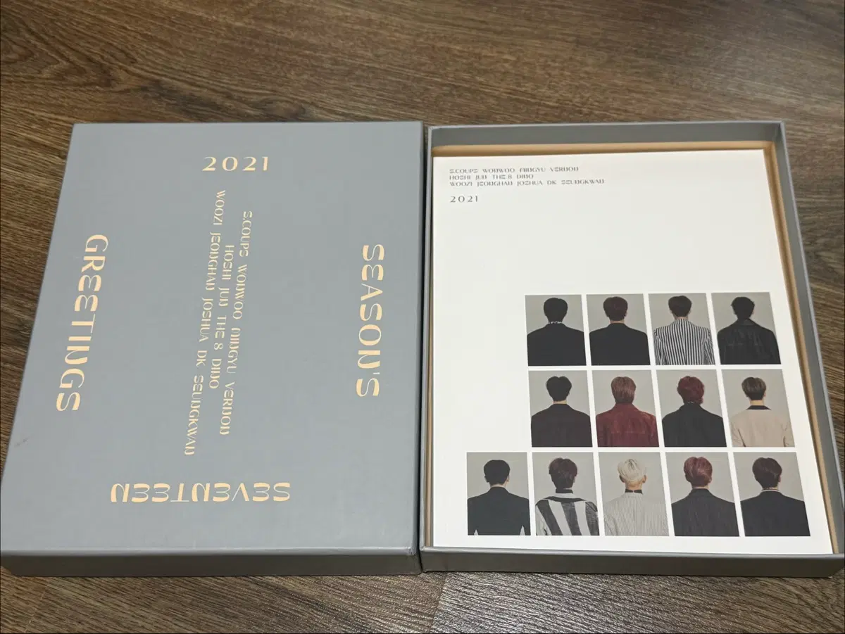 세븐틴 2021 시즌그리팅과 항공틴 멤버십 포토북 양도합니다