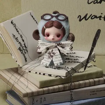 스컬팬더 신상 Off Mode 봉제 인형 키링 Break Time