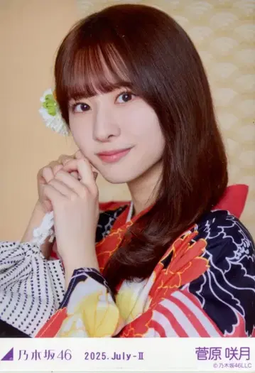 노기자카46 회장 한정판 브로마이드 스가와라 사츠키 2025.July-II 유카타 요리