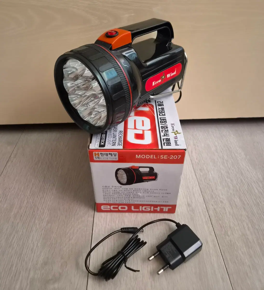 새거 LED 충전식랜턴 SE-207 후레쉬 자동차 보트 낚시 가정 등산 캠핑 사냥 야외