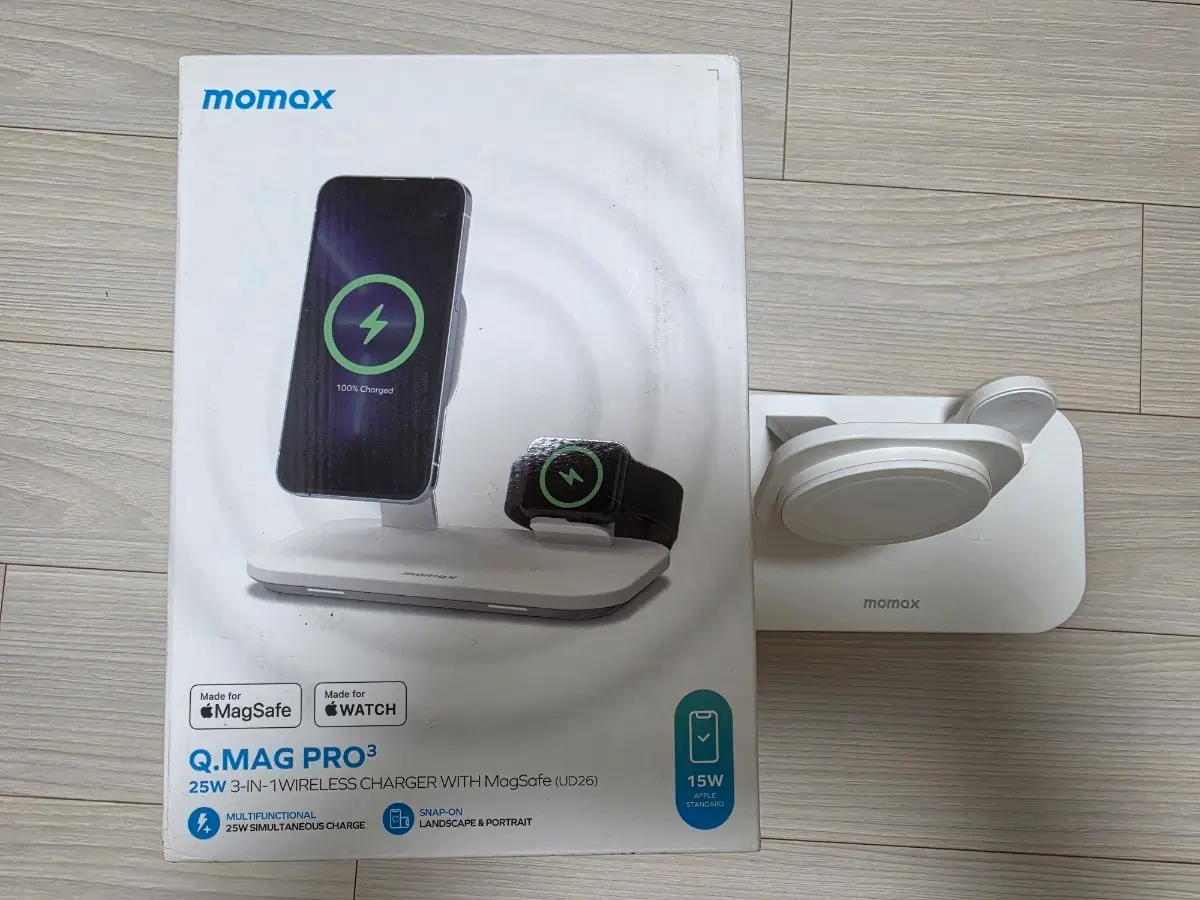 MOMAX 맥세이프 3in1 애플용 충전기