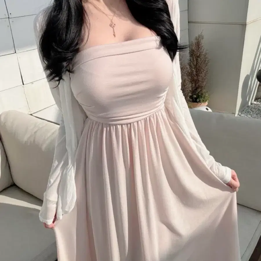 휴양지룩 바캉스룩 설리 탑 맥시 롱원피스