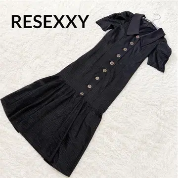 리젝시 RESEXXY 러셀 레이스 머메이드 원피스 블랙
