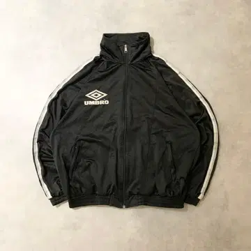 90s 구제 의류 UMBRO 트랙 자켓 풀 집업 블랙 DB382 자수