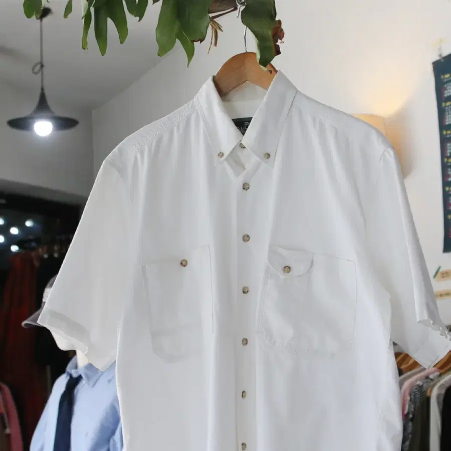 (착용컷) 90~00's WOOLRICH 포켓 반팔 셔츠 (103)