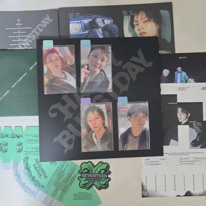 세븐틴 5집 해피 버스데이 앨범 포토카드 포함