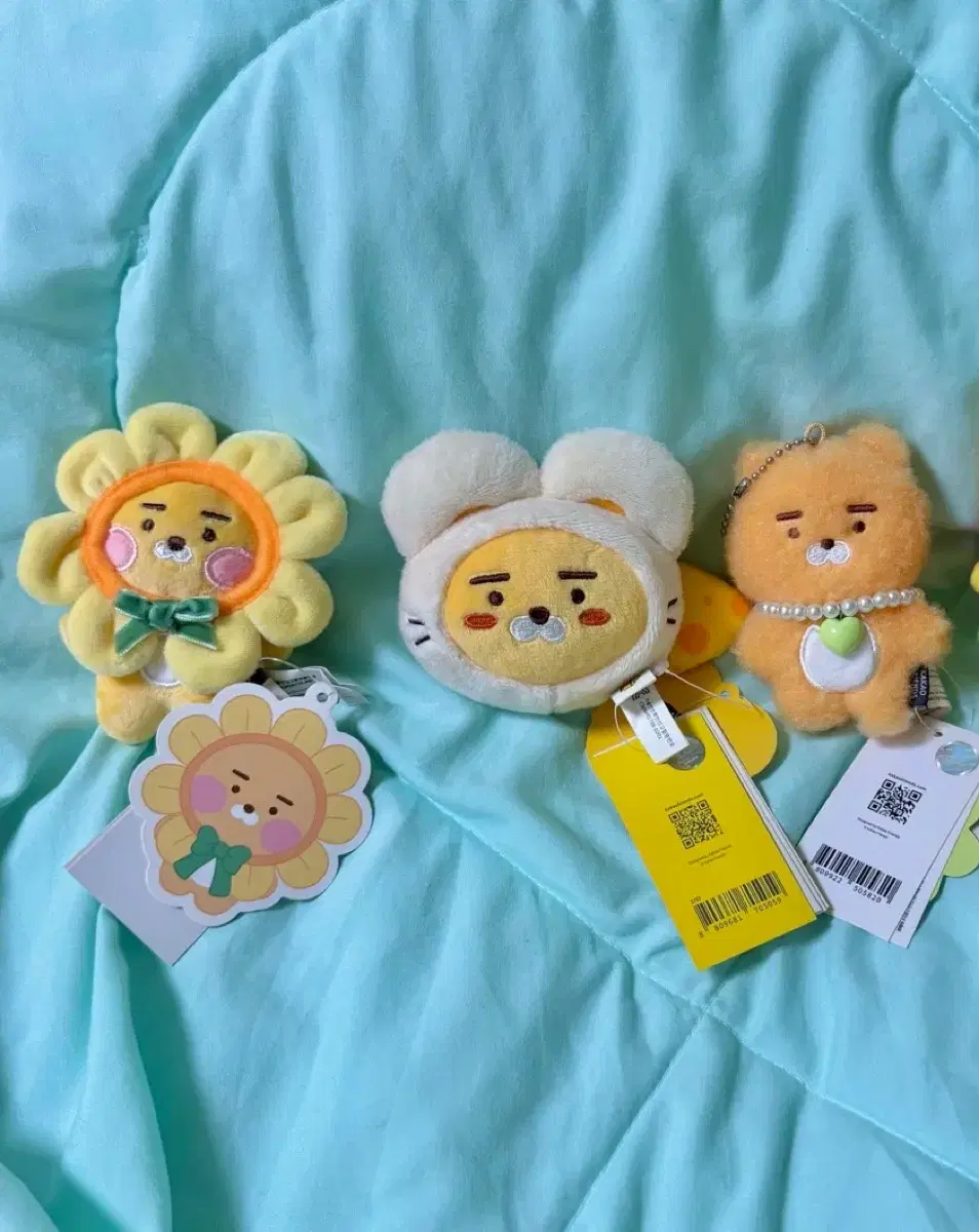 카카오프렌즈 라이언 키링들