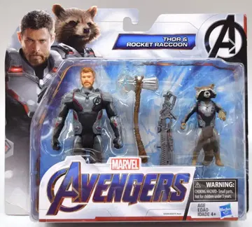 HASBRO (ACTION FIGURE) THOR & ROCKET RACCOON