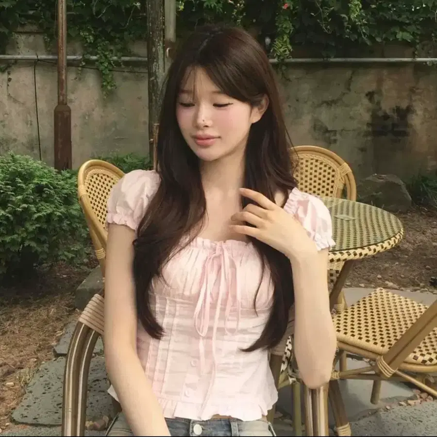 피버룸 [청순여리] 레이브 2way 코르셋 퍼프 플라우스
