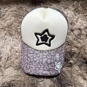 STAR TEAM 메쉬 캡 레오파드 무늬 브라운