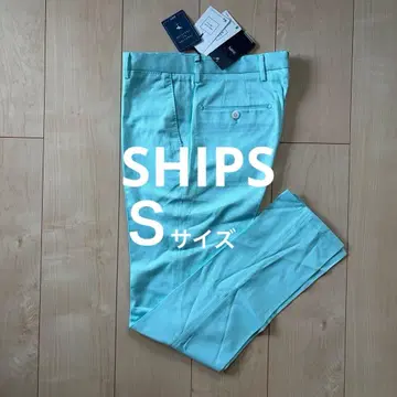 SHIPS 면 98% 얇은 원단으로 산뜻한 촉감 캐주얼 팬츠 S 사이즈