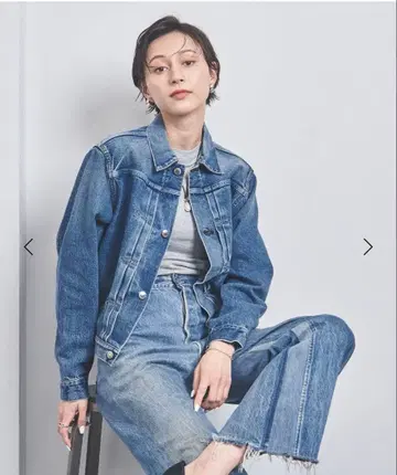 <HYKE> TYPE1 유즈드 워시 데님 자켓