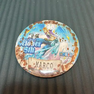 ONE PIECE 도쿄 원피스 타워 한정판 벌스데이 캔뱃지 마르코