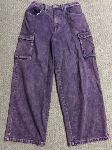 VISION STREET WEAR 카고 팬츠 보라색