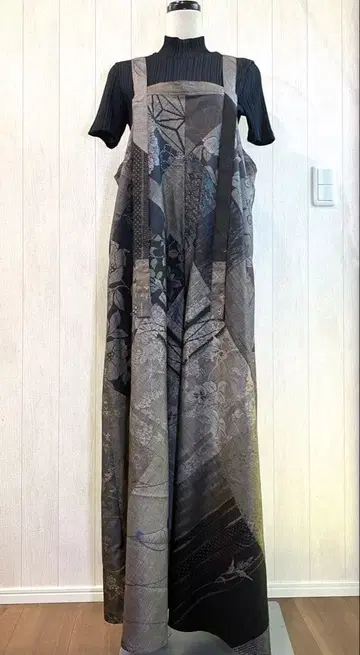 오시마 명주 다종 사용 패치워크 살로펫 팬츠