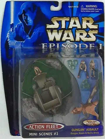 TOMY ACTION FLEET MINI SCENES #3 GALOOB GUNGAN ASSAULT 68120