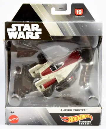 MATTEL STARSHIP SELECT HOTWHEEL A-WING FIGHTER 19
