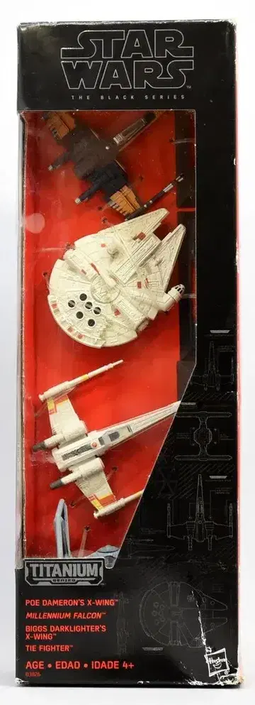HASBRO 더 블랙 / 티타늄 다이캐스트 비클 / 멀티팩 4체 세트