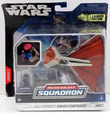 JAZWARES MICRO GALAXY SQUADRON 벤트리스 GINIVEX STARFIGHTER
